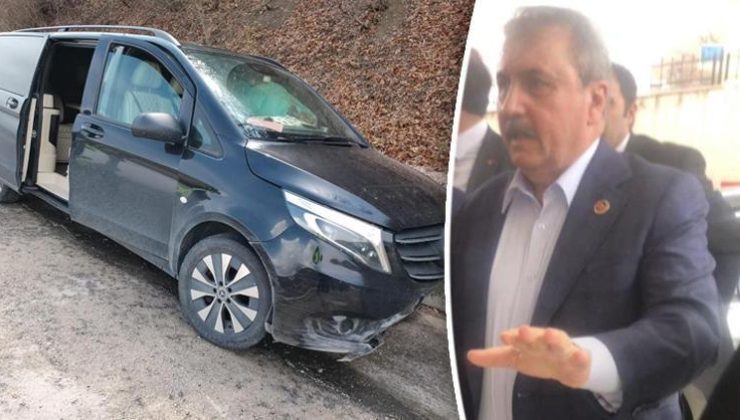 BBP Genel Başkanı Destici’nin makam aracı kaza yaptı: 4 yaralı