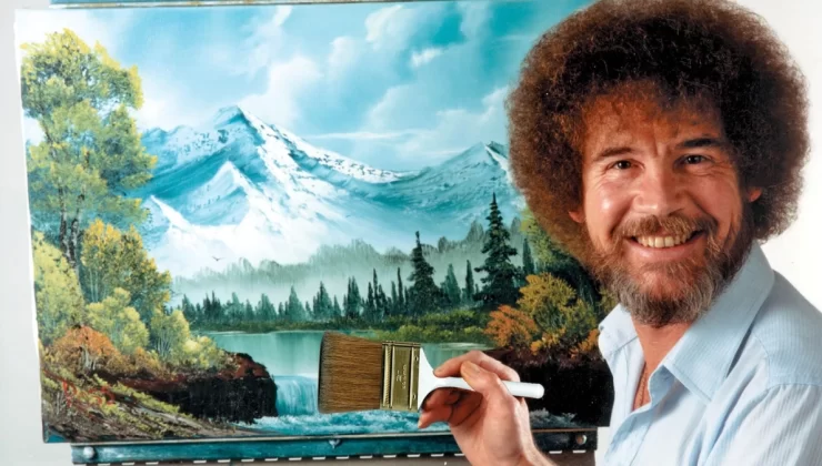 Bob Ross’un ilk tablosu ‘Ormanda Yürüyüş’ 9,8 milyon dolara satıldı