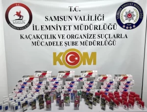 Samsun’da Sahte Makaron ve Kaçak Sigara Operasyonu