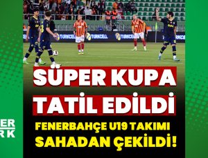 Süper Kupa tatil edildi! Galatasaray öne geçti, Fenerbahçe sahadan çekildi – Galatasaray Haberleri